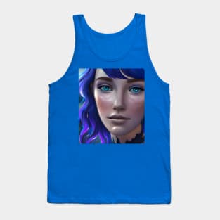 Purple Enchantress (1) - Beautiful Magic Girl Tank Top